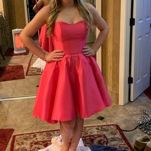 Hot Pink  hi-low dress size 4